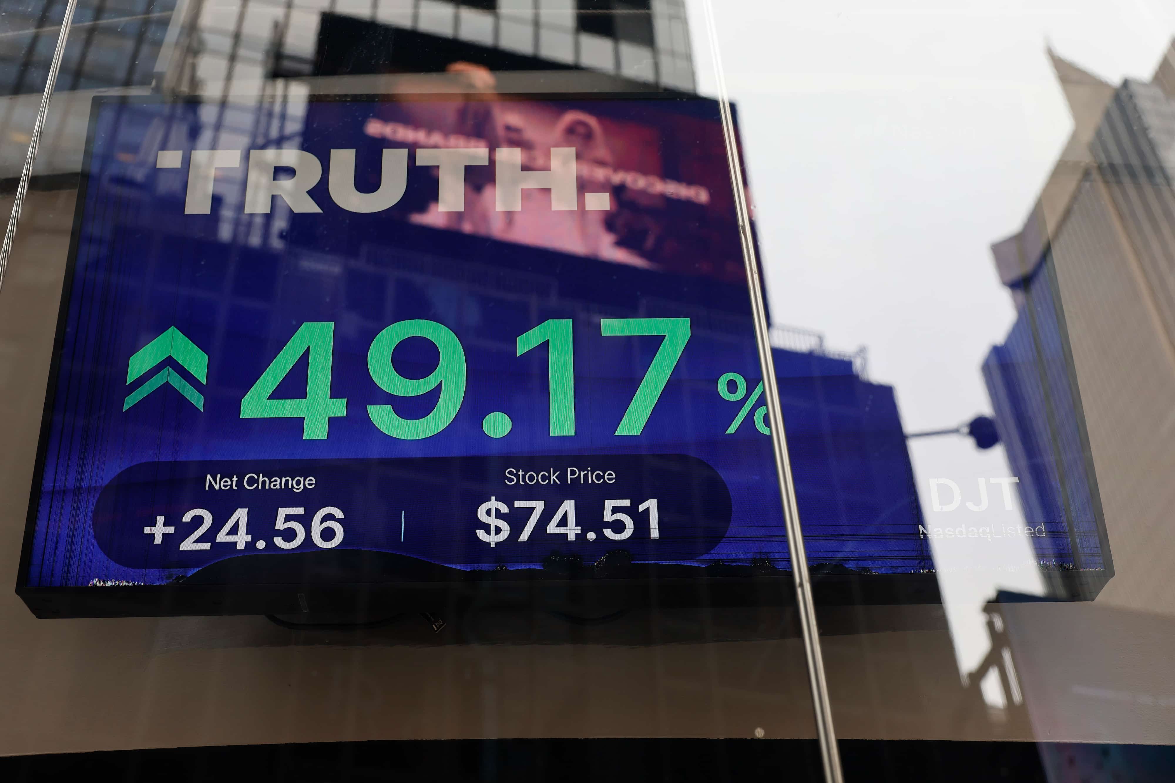 Truth Social Stock Starts Trading