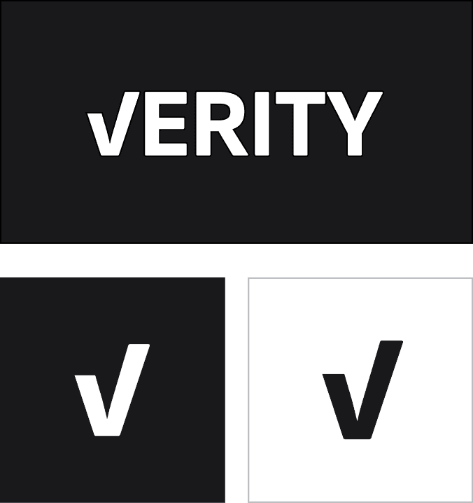 Verity brand assets - logos and variations