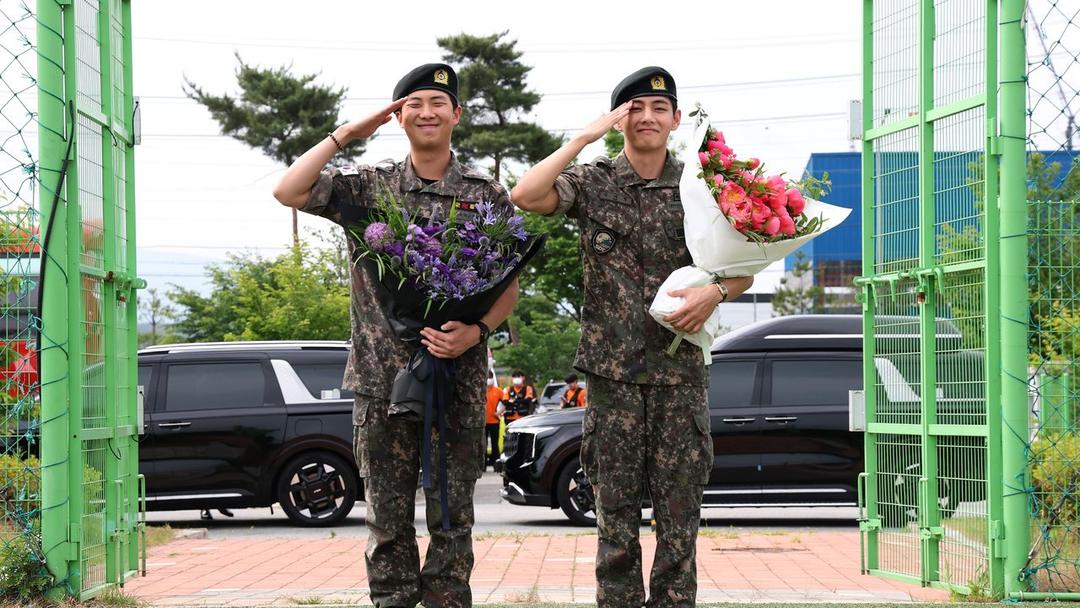 BTS Members RM, V Complete Military Service