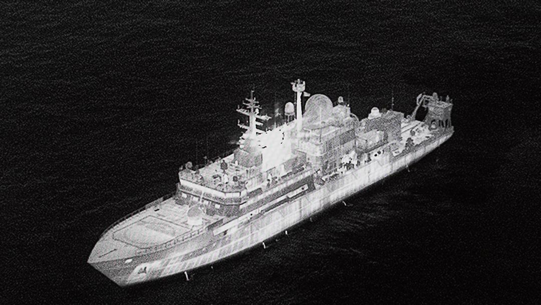 Russian Ship Allegedly Targets RAF Pilots with Lasers in UK Waters