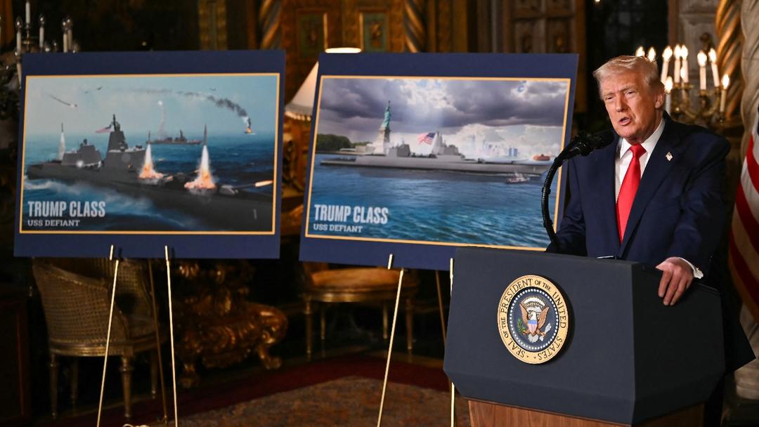 Trump Unveils New 'Trump Class' Fleet of Navy Battleships