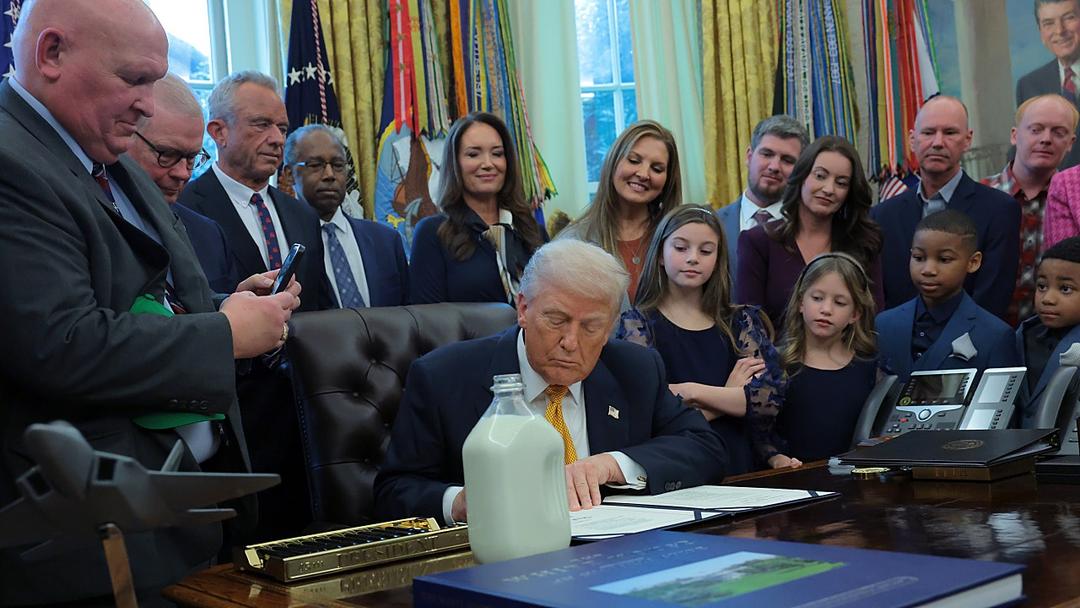 Trump Signs the Whole Milk for Healthy Kids Act