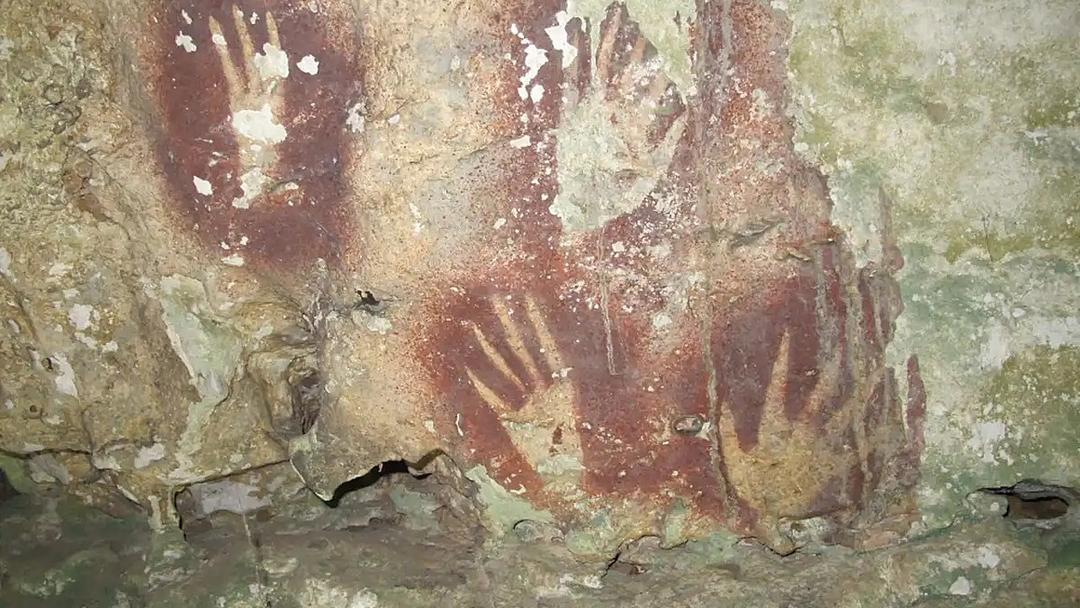 67,800-Year-Old Hand Stencil Found in Indonesian Cave