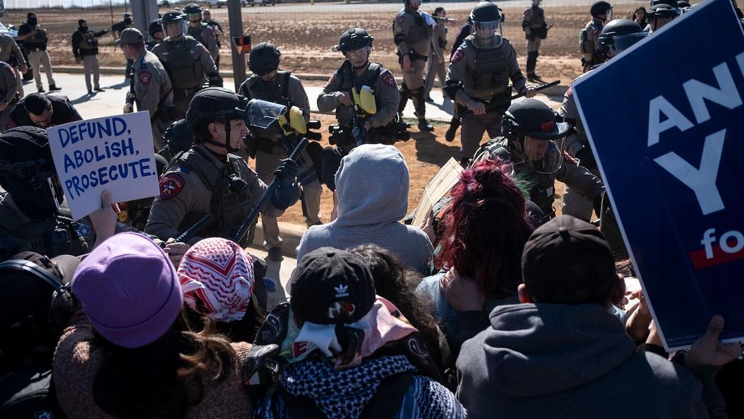 Report: Tear Gas Used as Protesters Clash at Texas Detention Center