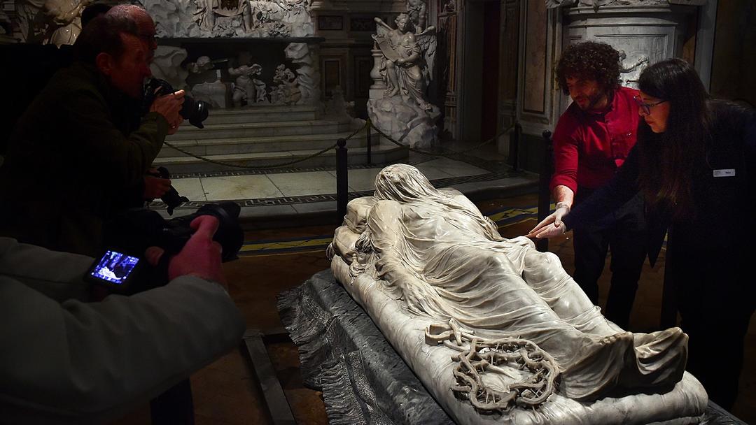 Naples Museum Lets Blind Visitors Touch Veiled Christ Sculpture