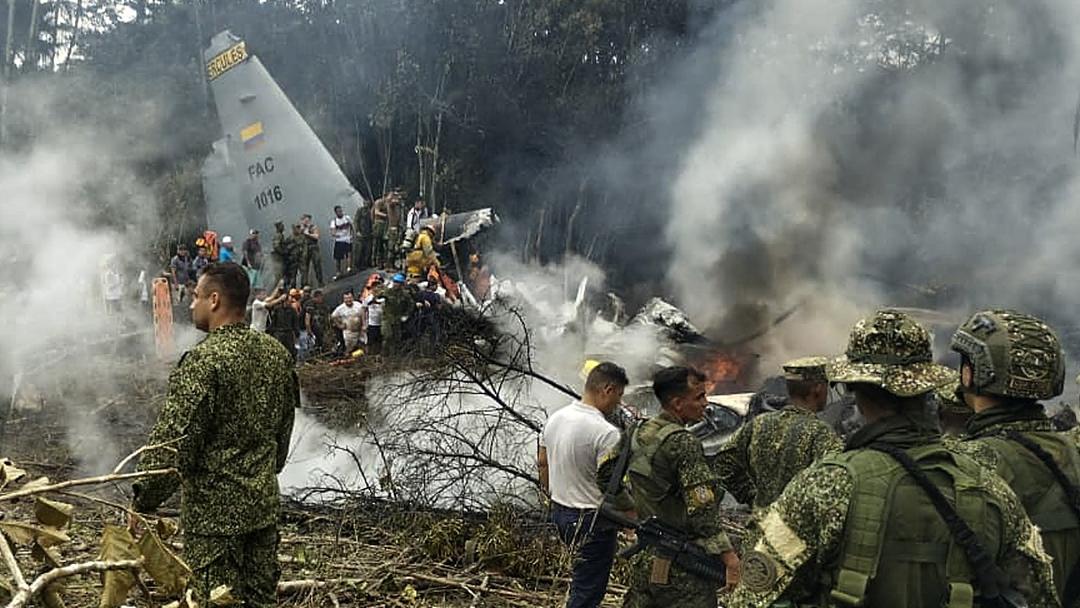 At Least 66 Killed in Colombian Air Force C-130 Crash