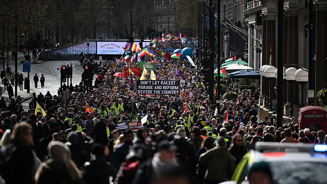 Thousands March in London Against Alleged 'Far-Right'