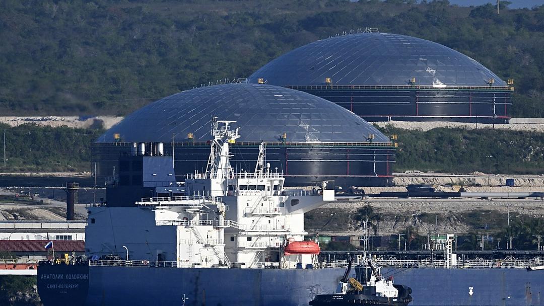 Sanctioned Russian Oil Tanker Docks in Cuba