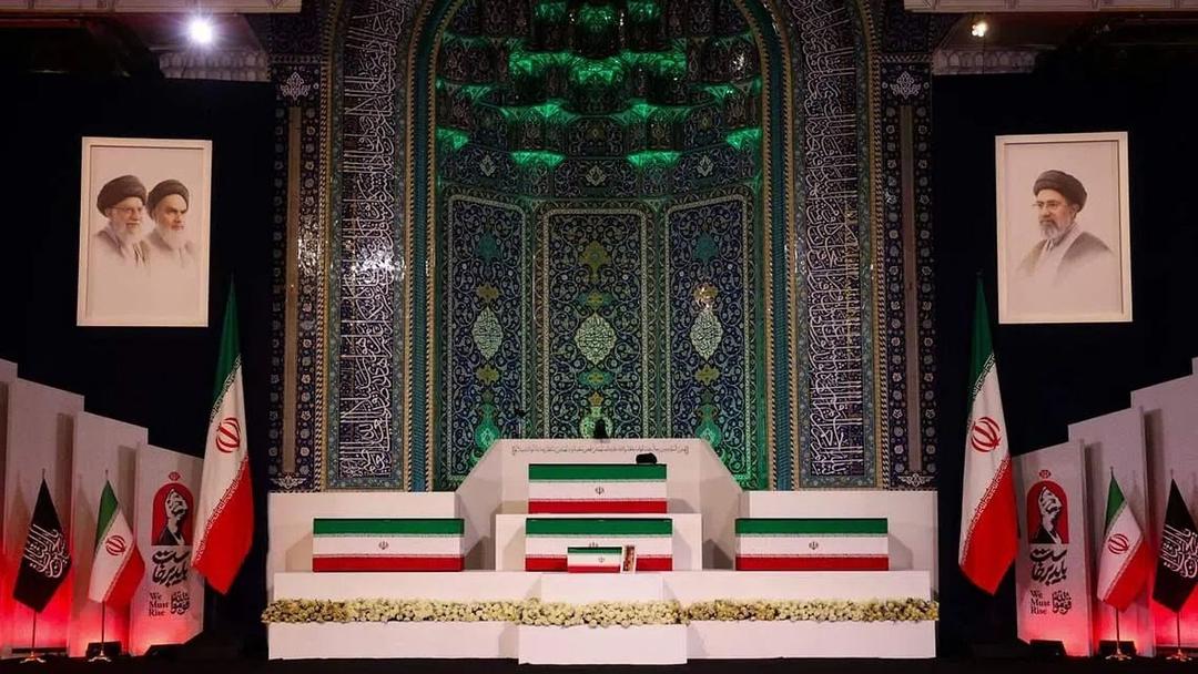 Ayatollah Khamenei Laid in State in Tehran