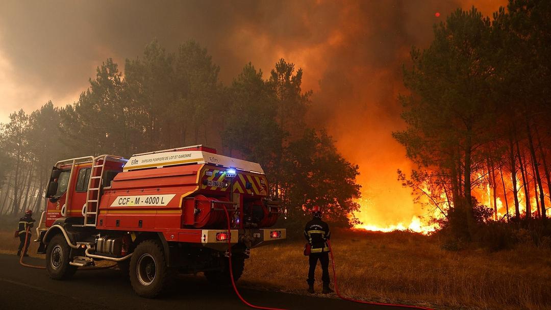 Over 40K Evacuated as Wildfires Rage Across France