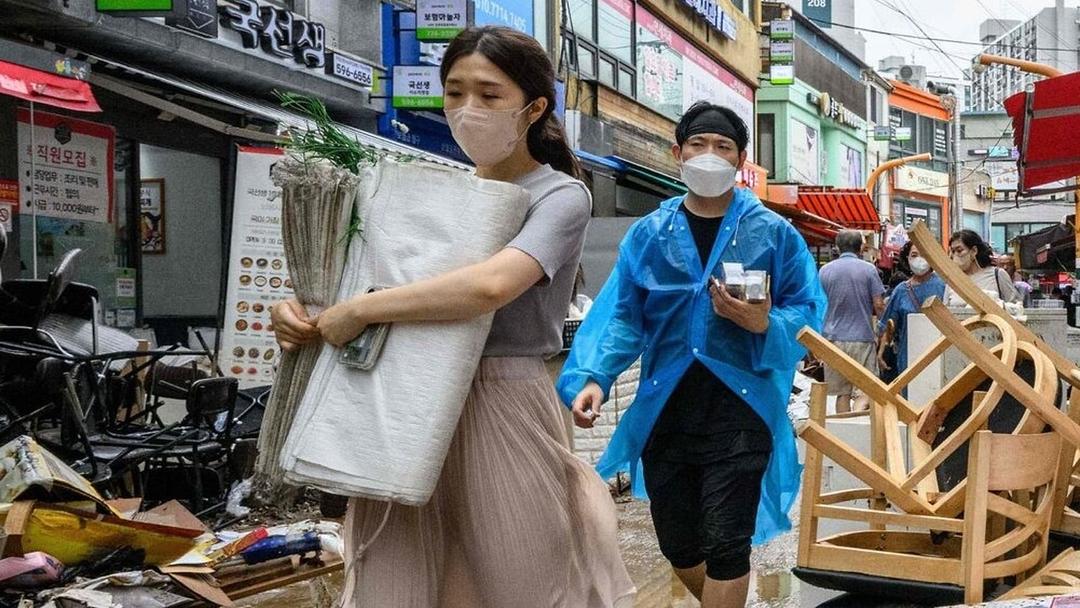 South Korea's Geoje Region Hit by Record Rain, 1 Dead