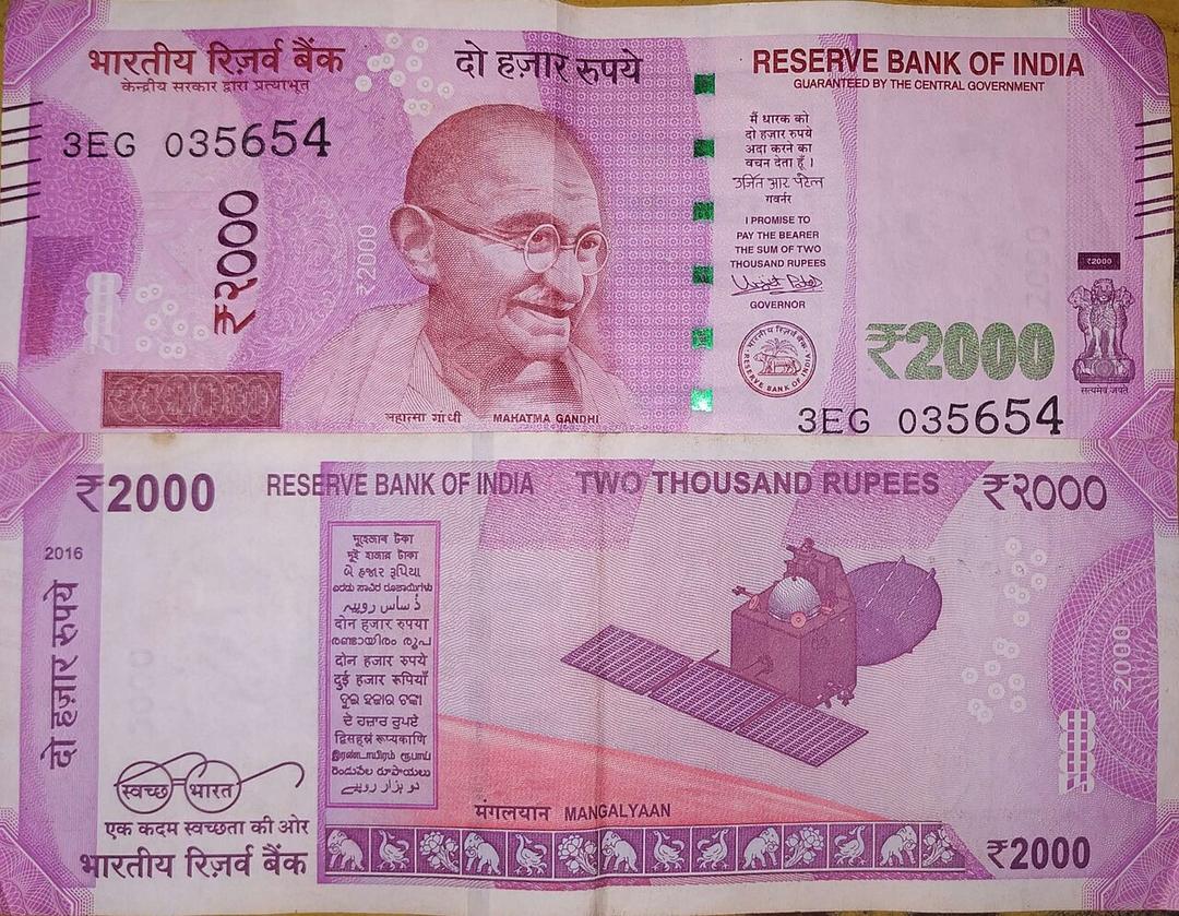 India to Withdraw 2K-Rupee Notes from Circulation