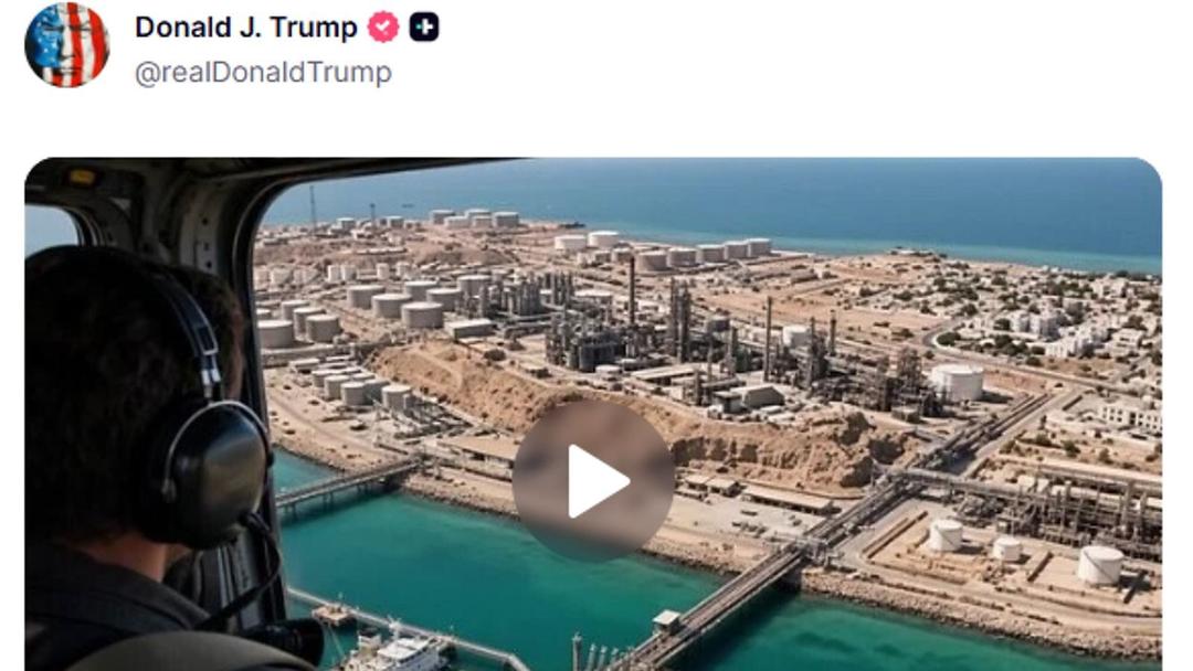 Trump Posts AI Kharg Island Video Amid Rising Regional Tensions