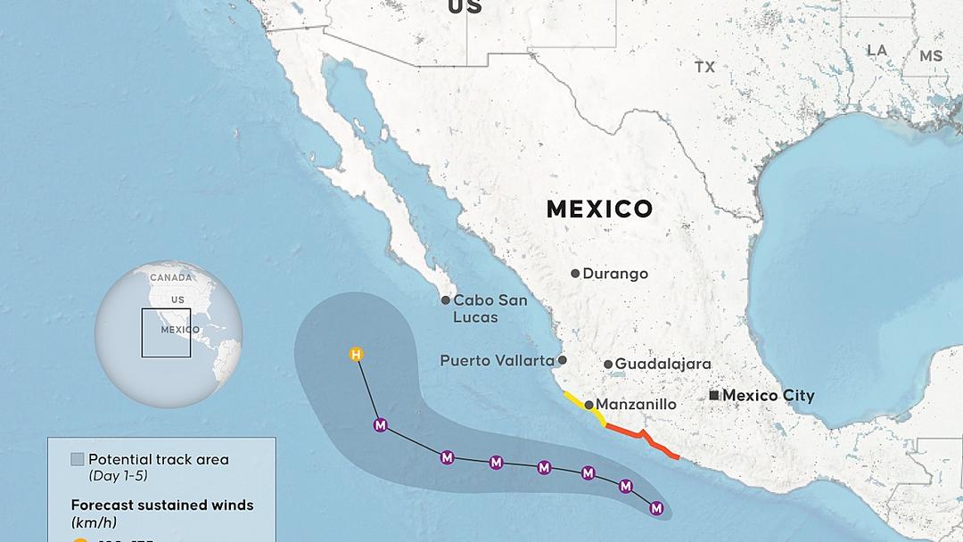 Major Hurricane Polo Tracks Off Mexican Coast
