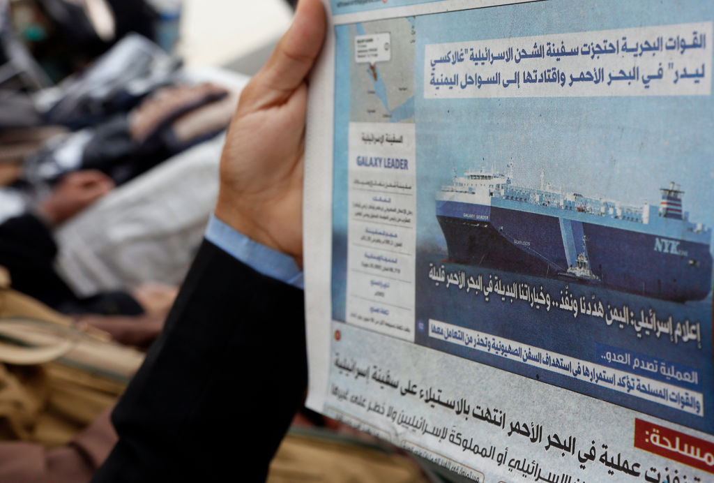 Yemen's Houthi Rebels Seize Israeli-Linked Cargo Ship