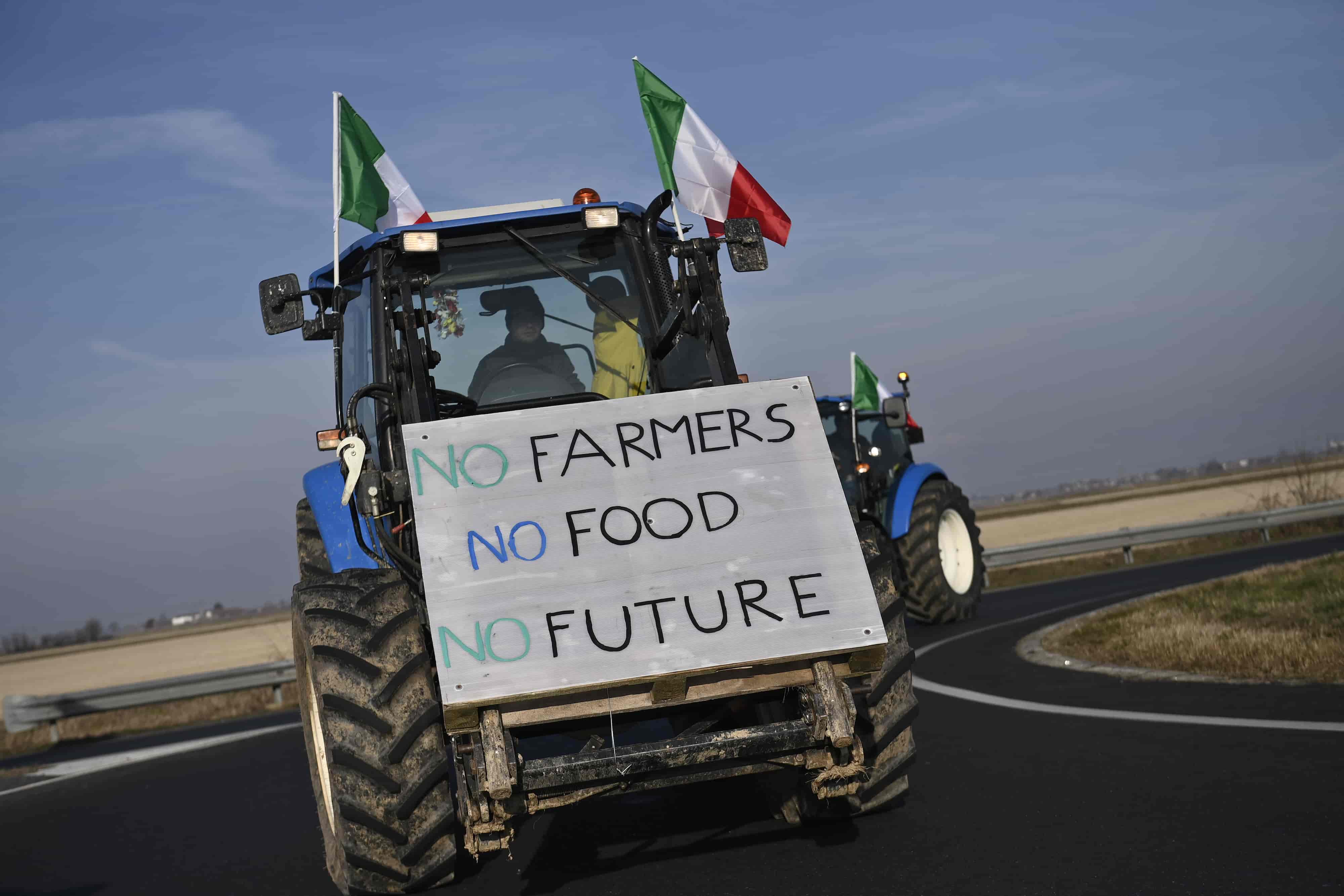 Protesting Farmers Converge at EU Summit in Brussels