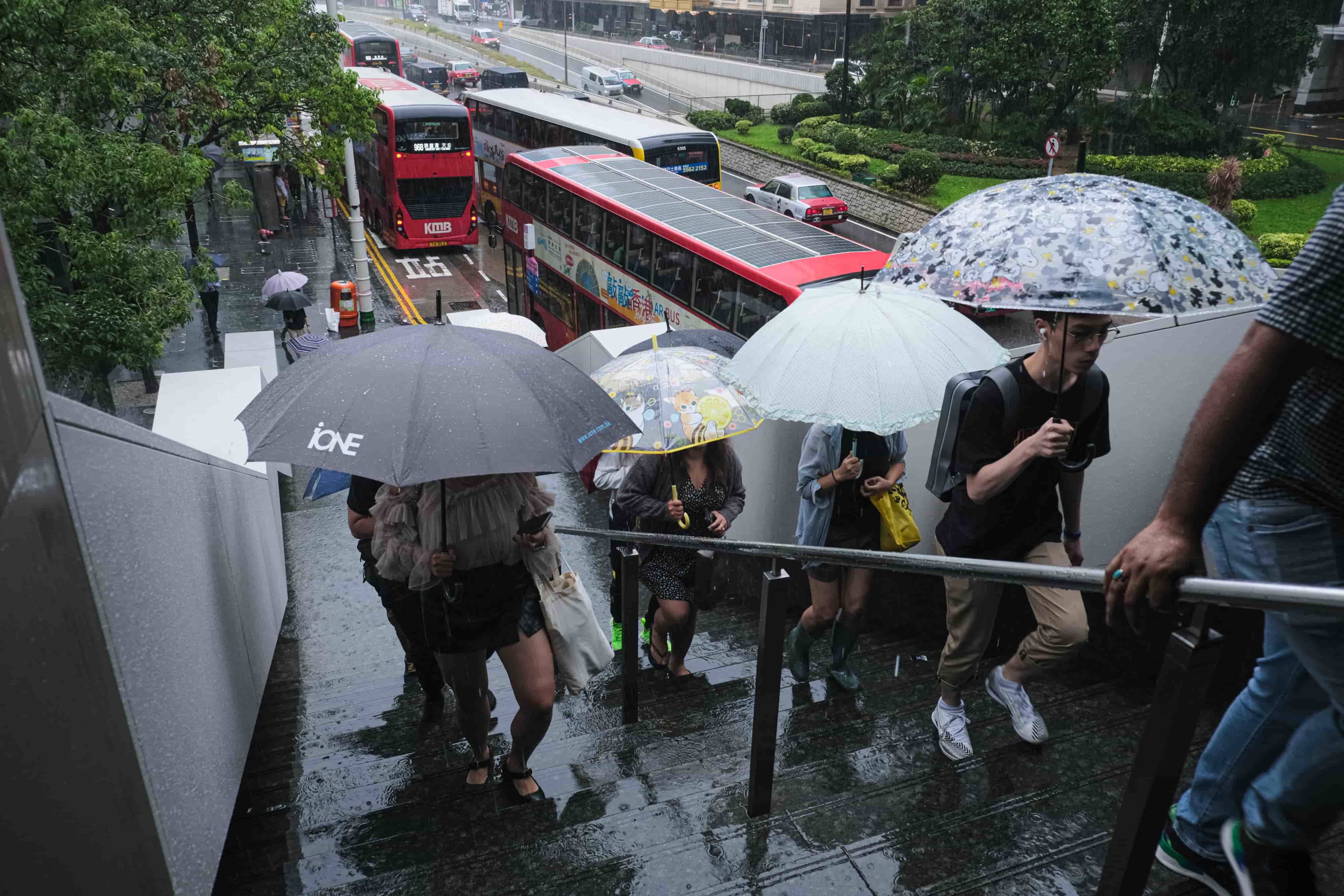 Hong Kong: Flooding Rainfall From Typhoon Koinu's Remnants