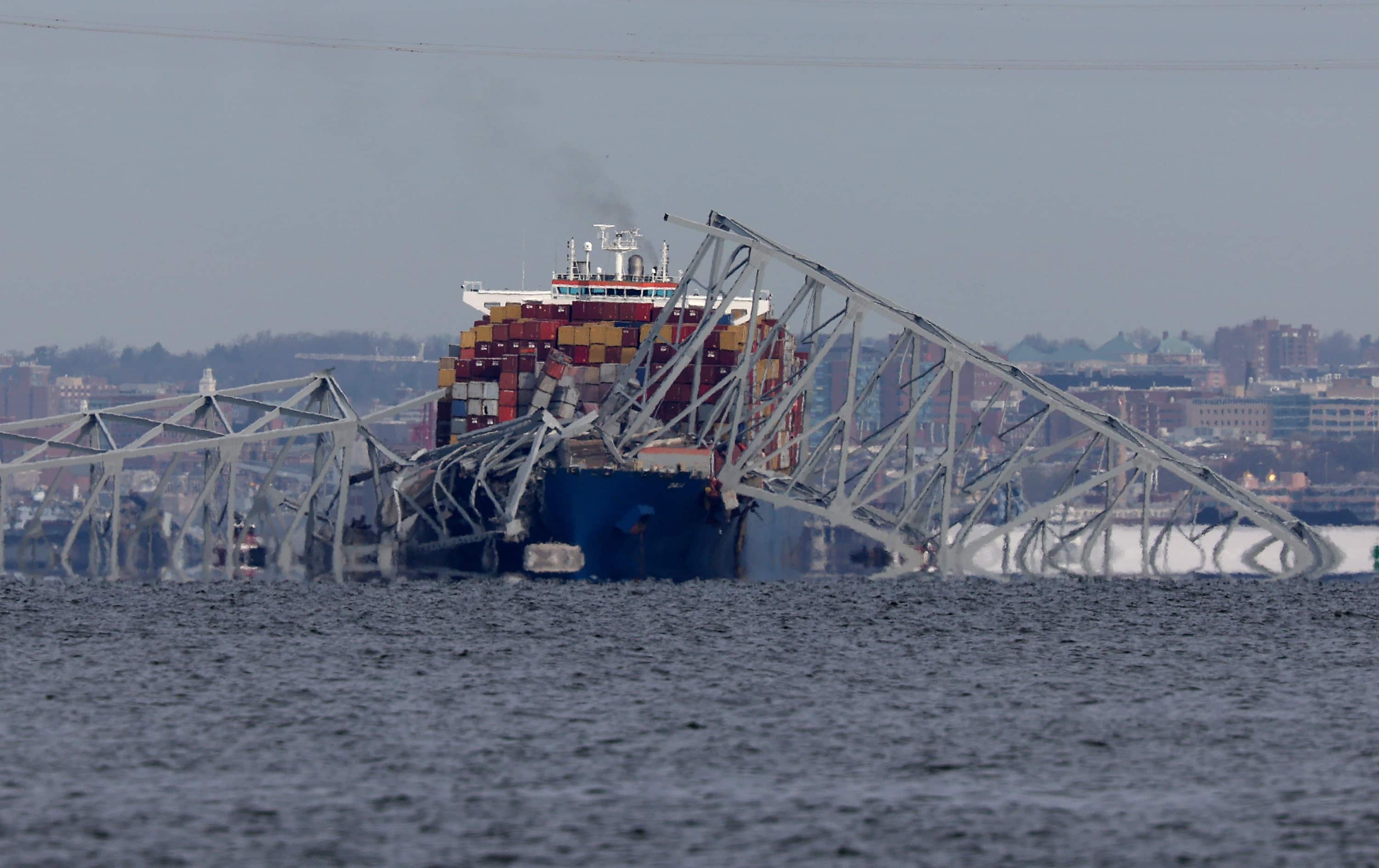 Baltimore Bridge Collapses After Cargo Ship Crash
