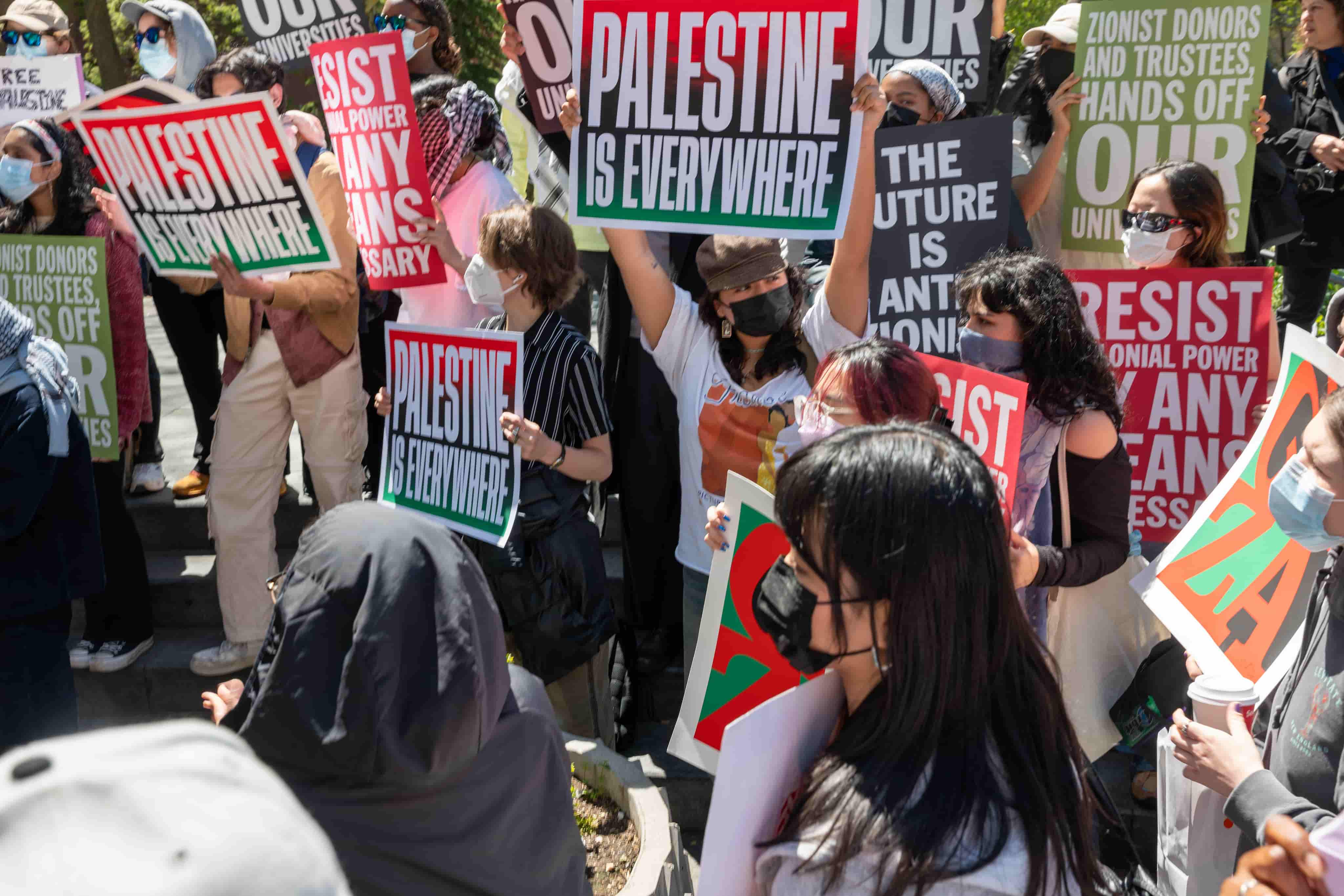 Dozens of Pro-Palestinian Student Protestors Held at Yale, NYU